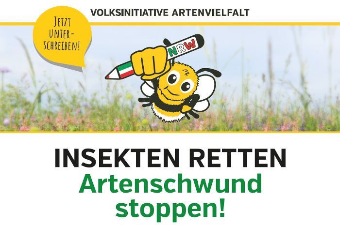 Volksinitiative Artenvielfalt: Insekten retten - Artenschwund stoppen!