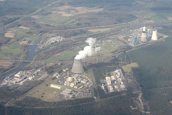 Kernkraftwerk Emsland: Luftbild des Kraftwerkstandortes