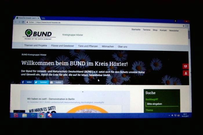 Die neue Homepage des BUND im Kreis Höxter