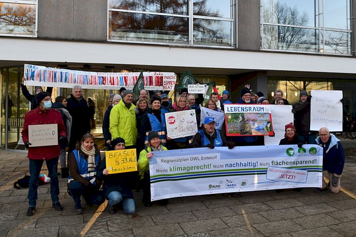 Protest gegen Regionalplan-Entwurf OWL